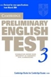 Front pageCambridge Preliminary English Test 3 Student's Book 2nd Edition