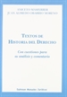 Front pageTextos de historia del derecho: con cuestiones para su análisis y comentario