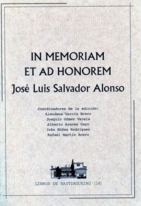 Books Frontpage In memoriam et ad honorem José Luis Salvador Alonso