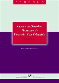 Books Frontpage Cursos de Derechos Humanos de Donostia - San Sebastián. Volumen III