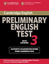 Books Frontpage Cambridge Preliminary English Test 3 Student's Book with Answers 2nd Edition