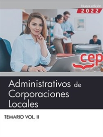 Books Frontpage Administrativos de Corporaciones Locales. Temario  Vol. II.