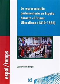 Books Frontpage La representación parlamentaria en España durante el Primer Liberalismo (1810-1836)