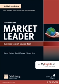 Books Frontpage Market Leader 3rd Edition Extra Intermediate Coursebook with DVD-ROM andMyEnglishLab Pack