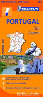 Books Frontpage Mapa Regional Portugal Sul - Algarve