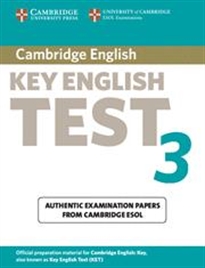 Books Frontpage Cambridge Key English Test 3 Student's Book