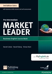 Books Frontpage Market Leader 3rd Edition Extra Pre-Intermediate Coursebook with DVD-ROMand MyEnglishLab Pack