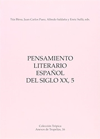 Books Frontpage Pensamiento literario español del siglo XX, 5