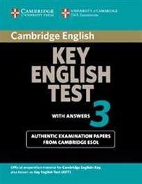 Books Frontpage Cambridge Key English Test 3 Student's Book with Answers