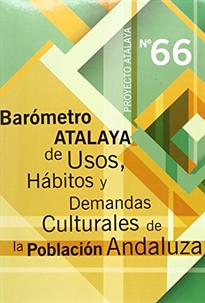 Books Frontpage Barómetro Atalaya de usos, hábitos y demandas culturales de la población andaluza