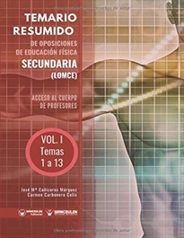Books Frontpage Temario Resumido de Oposiciones de Educación Física Secundaria (LOMCE) Volumen I