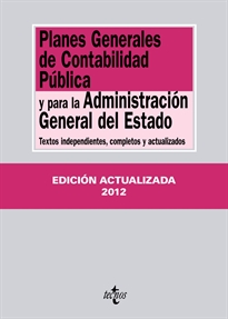 Books Frontpage Planes Generales de Contabilidad Pública y para la Administración General del Estado