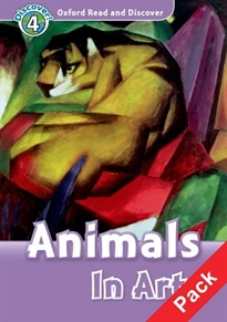 Books Frontpage Oxford Read and Discover 4. Animals in Art Audio CD Pack