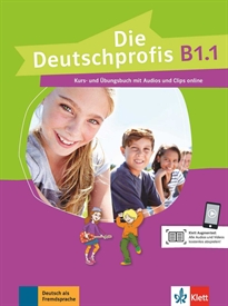 Books Frontpage Die deutschprofis b1.1, libro del alumno y ejercicios con audio y clips online