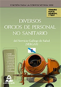 Books Frontpage Diversos oficios de personal no sanitario del servicio gallego de salud (sergas). Temario parte general y test