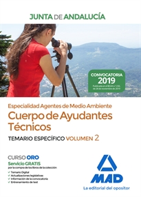 Books Frontpage Cuerpo de Ayudantes Técnicos Especialidad Agentes de Medio Ambiente de la Junta de Andalucía. Temario Específico Vol 2