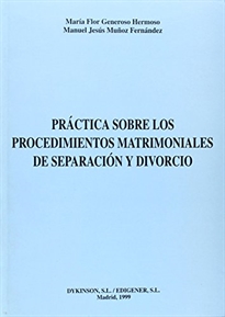 Books Frontpage Práctica sobre los procedimientos matrimoniales de separación y divorcio