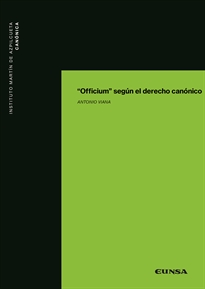 Books Frontpage "Officium" según el derecho canónico