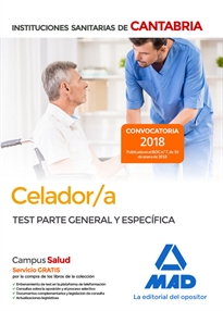 Books Frontpage Celador/a de las Instituciones Sanitarias de la Comunidad Autónoma de Cantabria. Test parte general  y específica