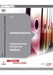 Books Frontpage Administrativos Corporaciones Locales de Galicia. Test