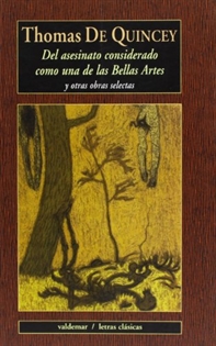 Books Frontpage Del asesinato considerado como una de las Bellas Artes