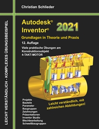 Books Frontpage Autodesk Inventor 2021 - Grundlagen in Theorie und Praxis