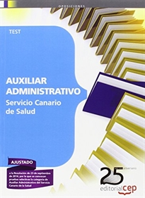Books Frontpage Auxiliar Administrativo del Servicio Canario de Salud. Test