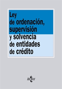 Books Frontpage Ley de ordenación, supervisión y solvencia de entidades de crédito