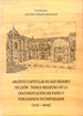 Front pageArchivo capitular de San Isidoro de León: Índice registro de la documentación en papel y pergaminos incorporados (1172-2005)