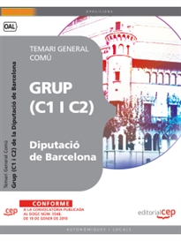 Books Frontpage Grup (C1 i C2) de la Diputació de Barcelona. Temari General Comú