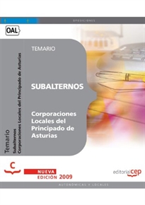 Books Frontpage Subalternos Corporaciones Locales del Principado de Asturias. Temario