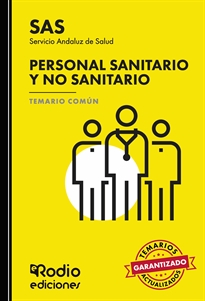 Books Frontpage SAS 2024. Personal Sanitario y no Sanitario del Servicio Andaluz de Salud SAS 2023. Temario común