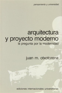 Books Frontpage Arquitectura y proyecto moderno