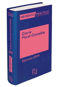 Books Frontpage Memento Cierre Fiscal-Contable. Ejercicio 2019