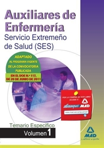 Books Frontpage Auxiliares de Enfermería, Servicio Extremeño de Salud (SES). Temario materias específicas