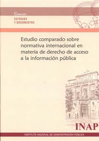 Books Frontpage Estudio comparado sobre normativa internacional en materia de derecho de acceso a la información pública