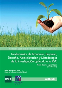 Books Frontpage Fundamentos de Economía, Empresa, Derecho, Administración y Metodología de la investigación aplicada a la RSC