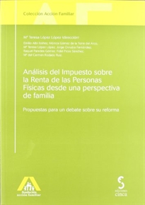 Books Frontpage Análisis del impuesto sobre la renta de las personas físicas desde una perspectiva de familia