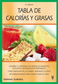 Books Frontpage Tabla de calorías y grasas