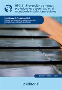 Books Frontpage Prevención de riesgos profesionales y seguridad en el montaje de instalaciones solares
