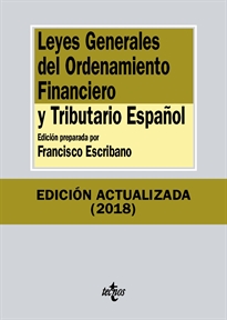 Books Frontpage Leyes Generales del Ordenamiento Financiero y Tributario Español