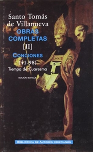 Books Frontpage Obras completas de Santo Tomás de Villanueva. II: Conciones 41-98. Tiempo Cuaresma