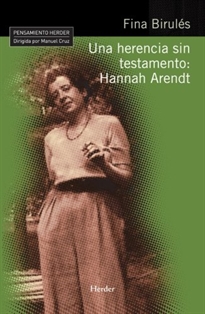 Books Frontpage Una herencia sin testamento: Hannah Arendt