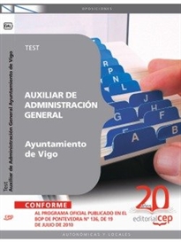 Books Frontpage Auxiliar de Administración General Ayuntamiento de Vigo. Test
