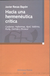 Books Frontpage Hacia una hermenéutica crítica