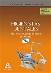 Books Frontpage Higienistas dentales del servicio gallego de salud (sergas). Temario parte específica. Volumen ii