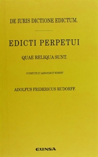 Books Frontpage De iuris dictione edictum