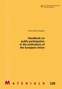 Books Frontpage Handbook on public participation in the institutions of the European Union