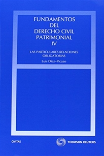 Books Frontpage Fundamentos del Derecho Civil Patrimonial. IV - Las particulares relaciones obligatorias