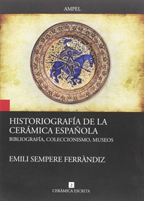 Books Frontpage Historiografia De La Ceramica Española